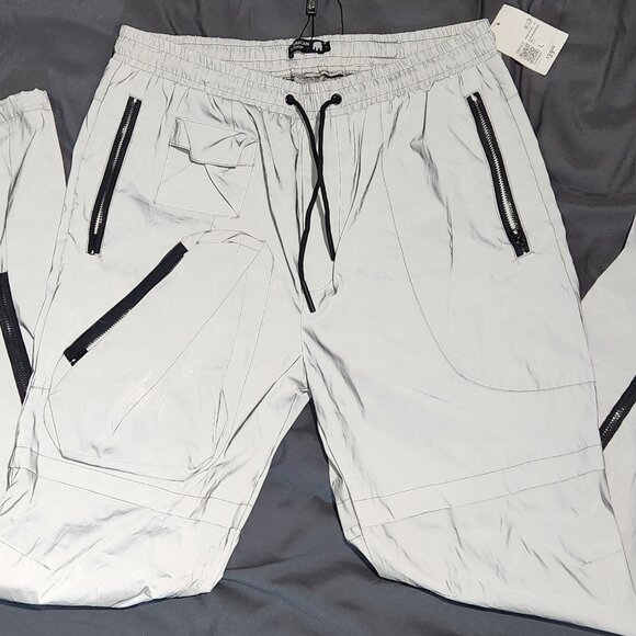 Size Large American Stitch Reflective Cargo/Jogger Pants - Picture 1 of 6